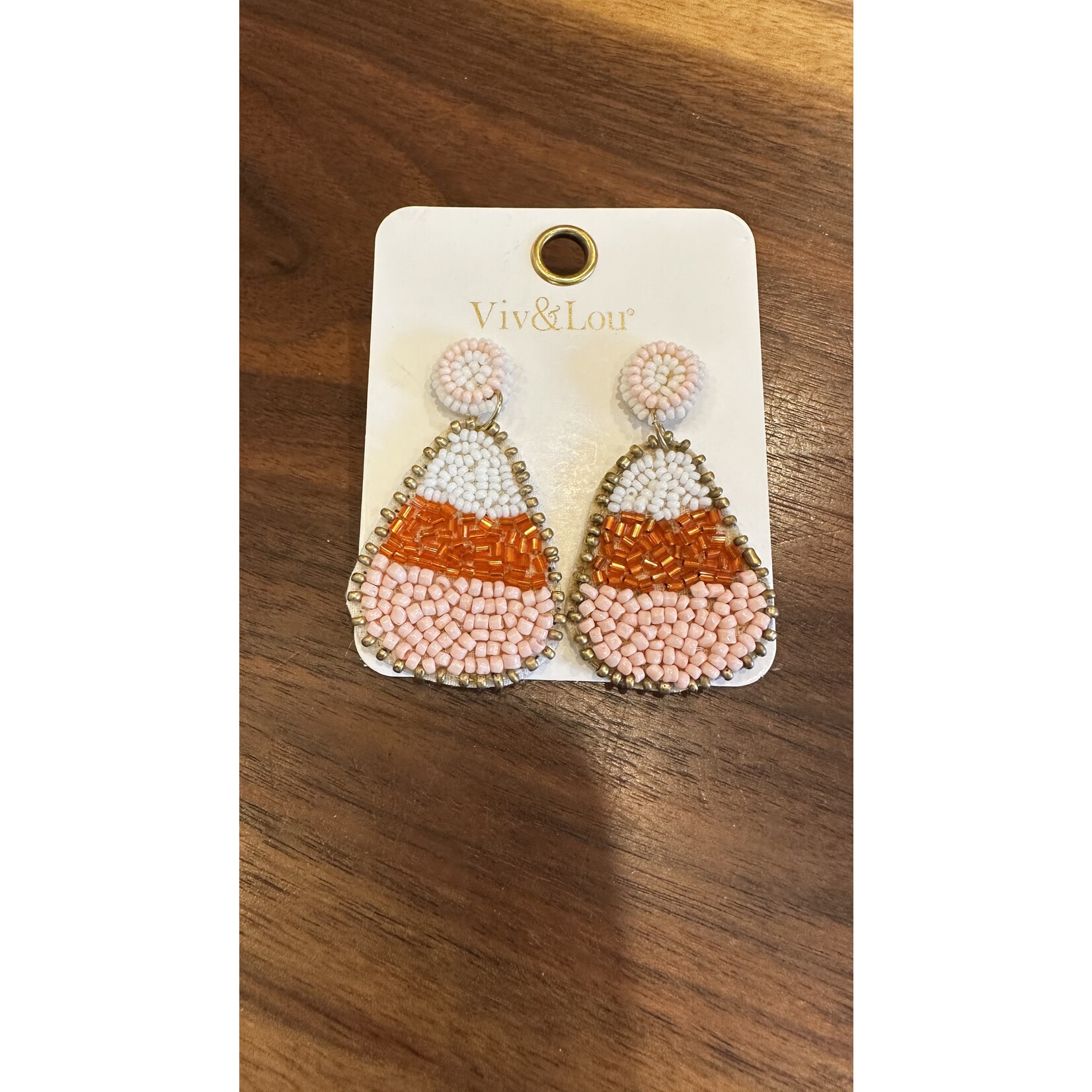 Wholesale Boutique Viv and Lou Candy Corn Earrings