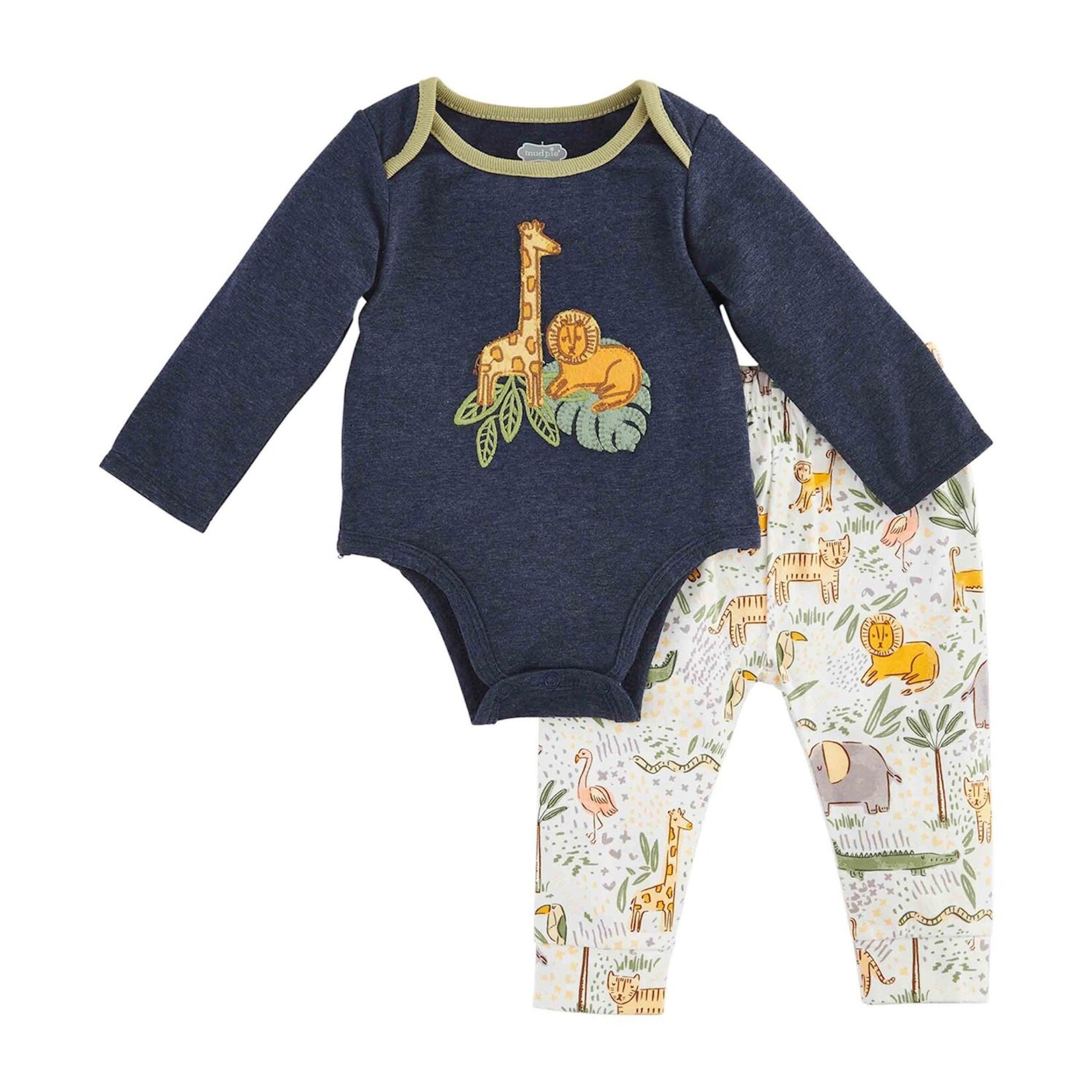 Mudpie Mudpie Safari Crawler Set | 3-6 months