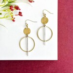 World Finds Open Pendulum Earrings