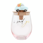 Mudpie I Said Yes Wine Glass Set