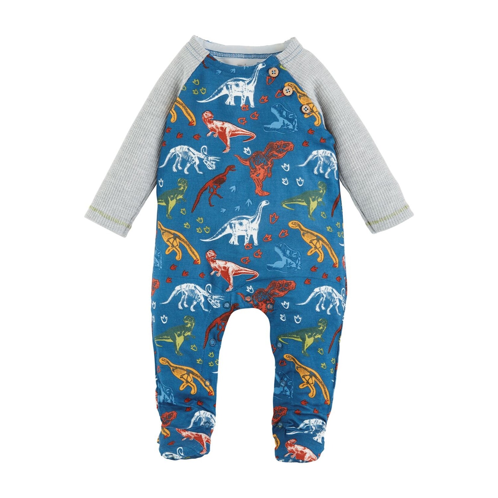 Mudpie Mudpie Dinosaur Glow-in-the-Dark Sleeper | 6-9 months