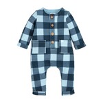 Mudpie Navy Checkered 1 Pc Set | 6-9 month