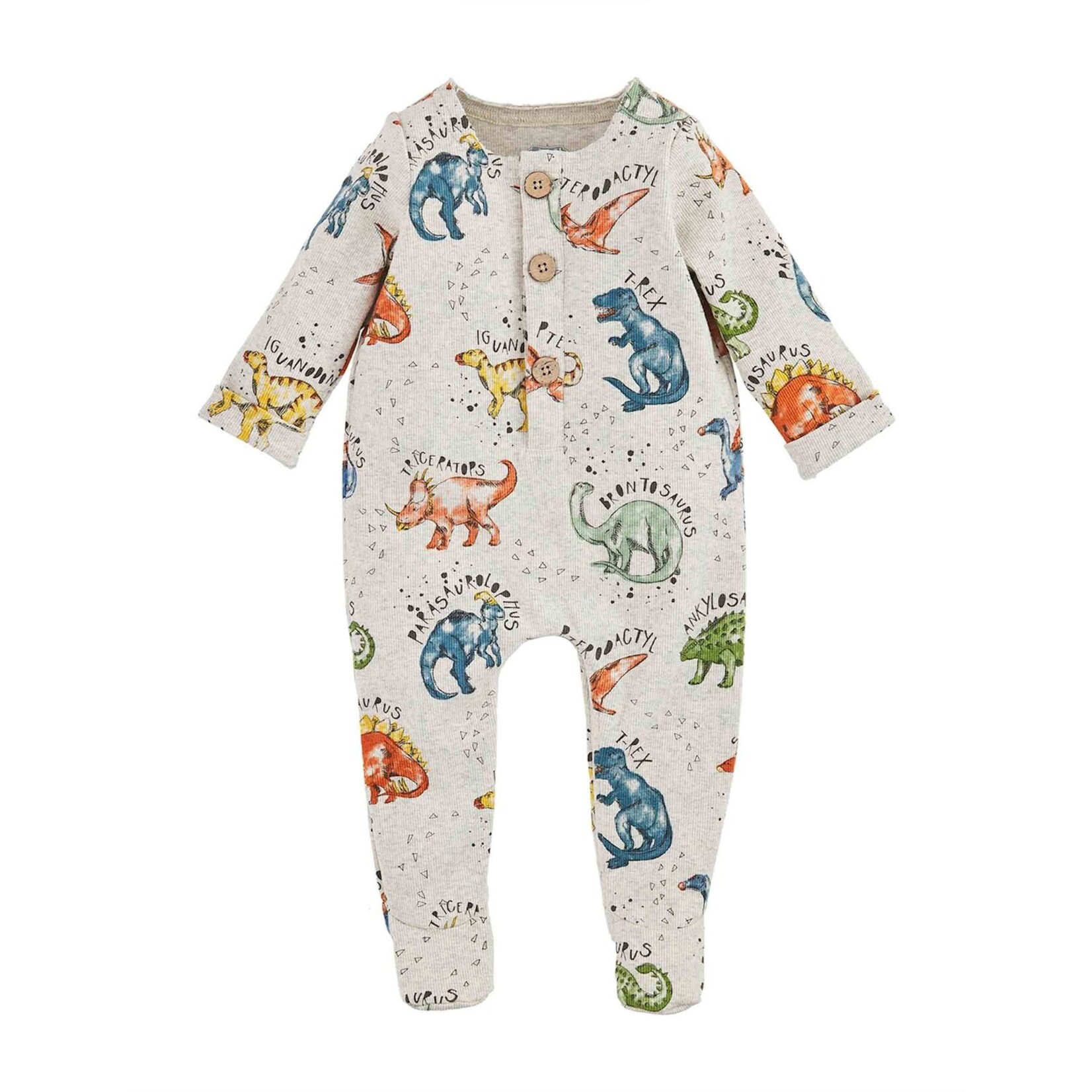 Mudpie MudPie Dinosaur Print Sleeper | 3-6 months