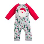 Mudpie Santa Claus Pajamas One Piece | 9-12 months