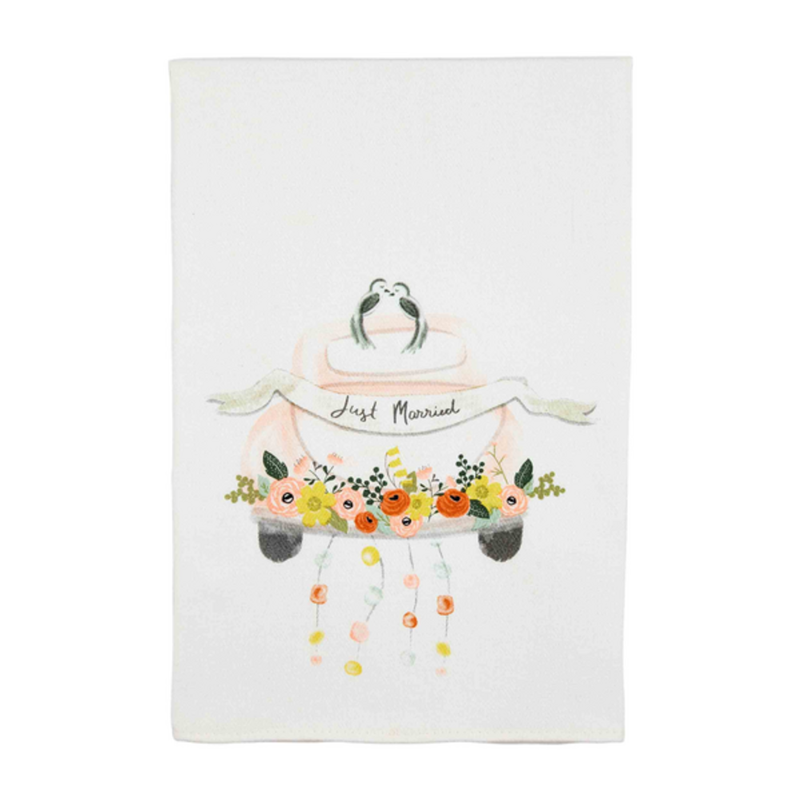 Mudpie Mudpie Just Married Banner Towel