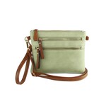 Handbag Factory Corp Crossbody Multi Pocket Mint