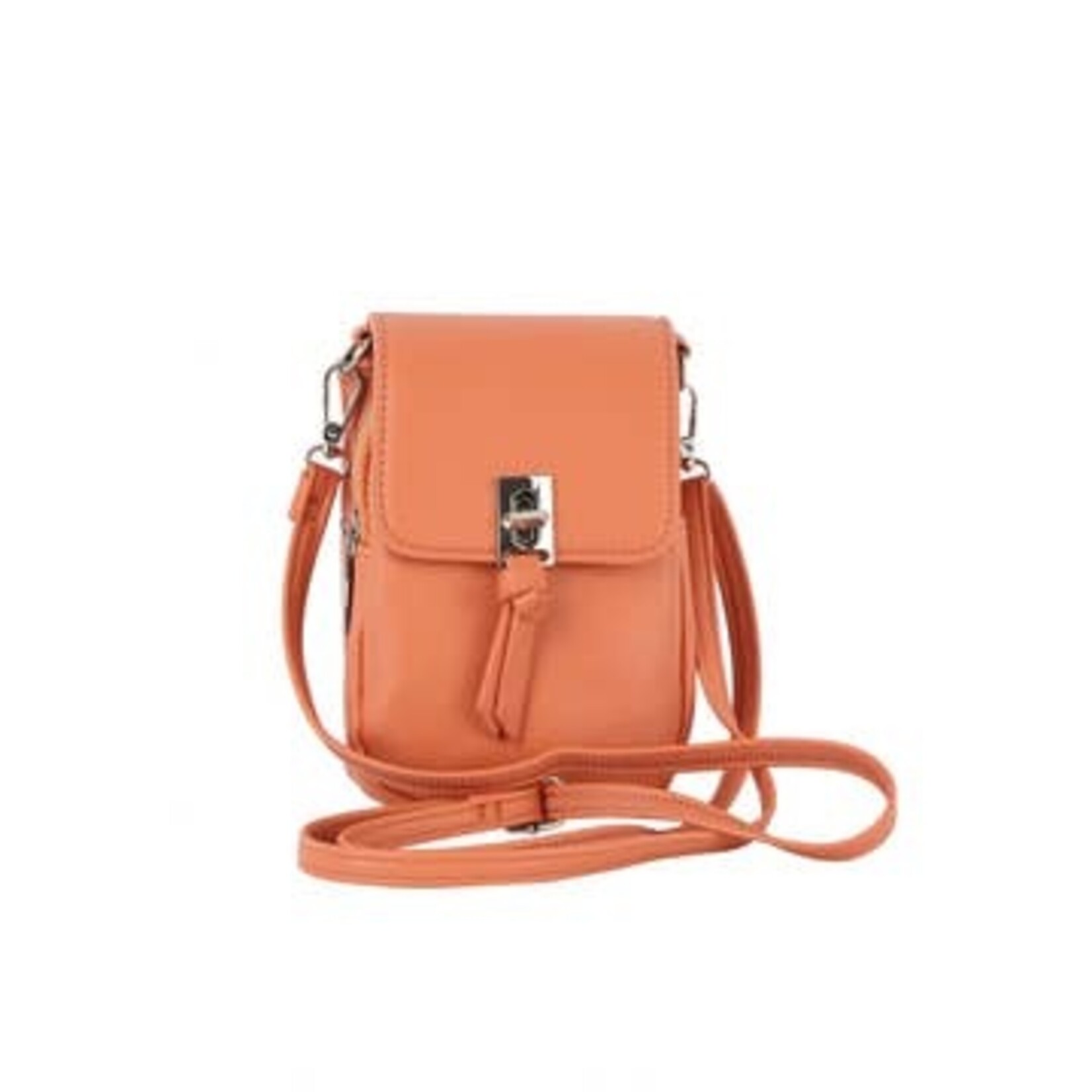 Handbag Factory Corp Handbag Factory Phone Crossbody Coral