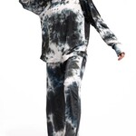 DMerch Hello Mellow Tye Dye Pants Black