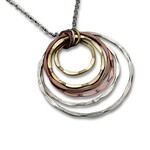 Anju Graduated Circles Pendant Long Necklace