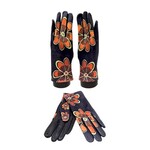 Mediterranean Concepts Bold Floral Digital Print Texting Glove