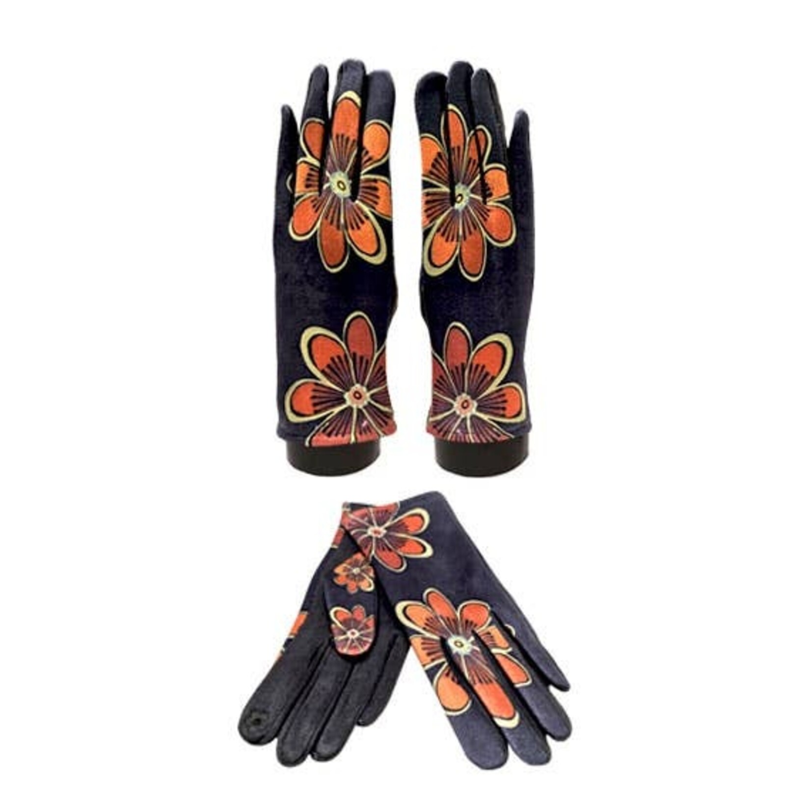 Mediterranean Concepts Access by Mediterranean Bold Floral Digital Print Texting Glove