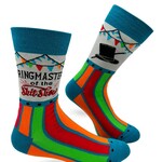 Fabdaz Ringmaster of the Shit Show Men's Novelty Crew Socks