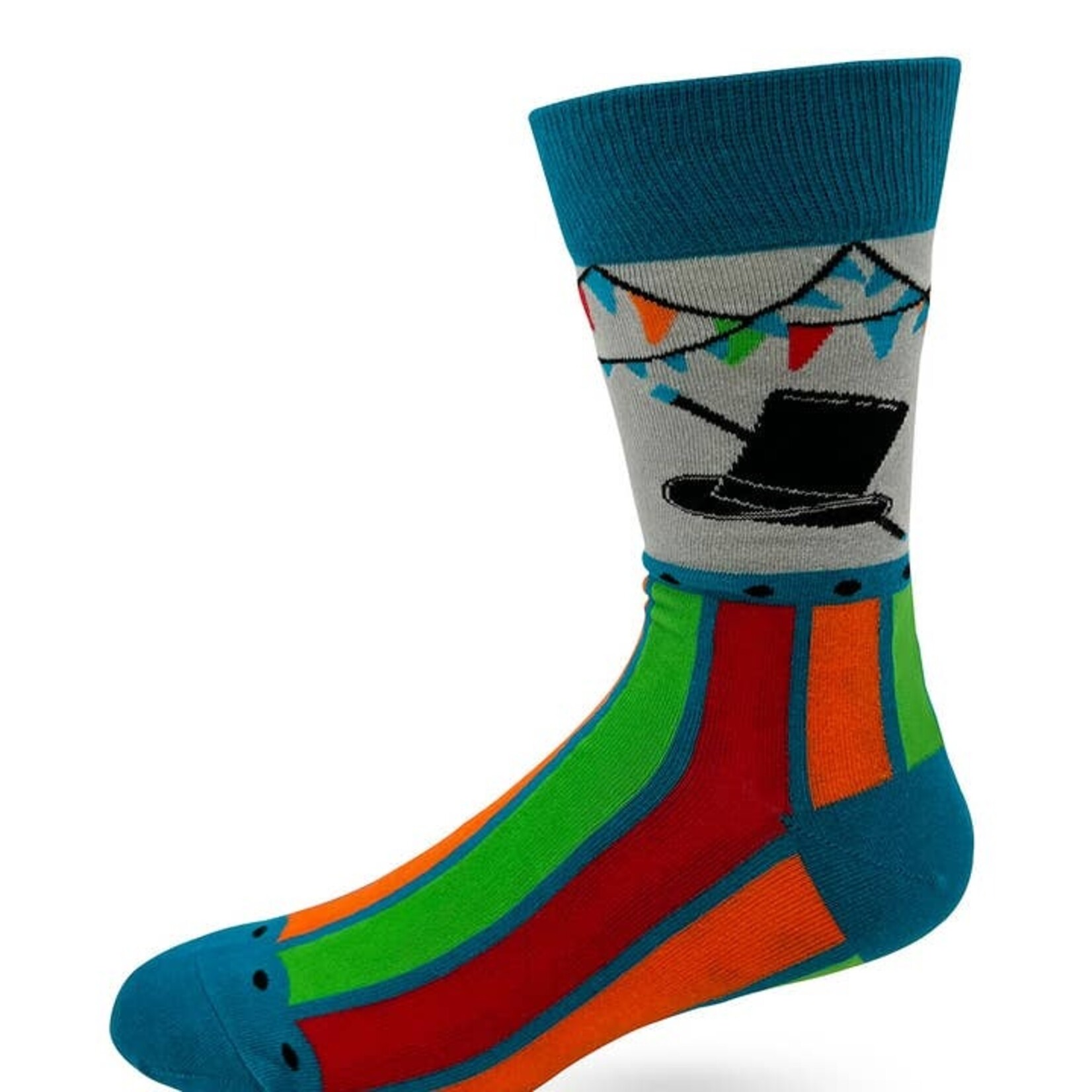 Fabdaz Fabdaz-Ringmaster of the Shit Show Men's Novelty Crew Socks