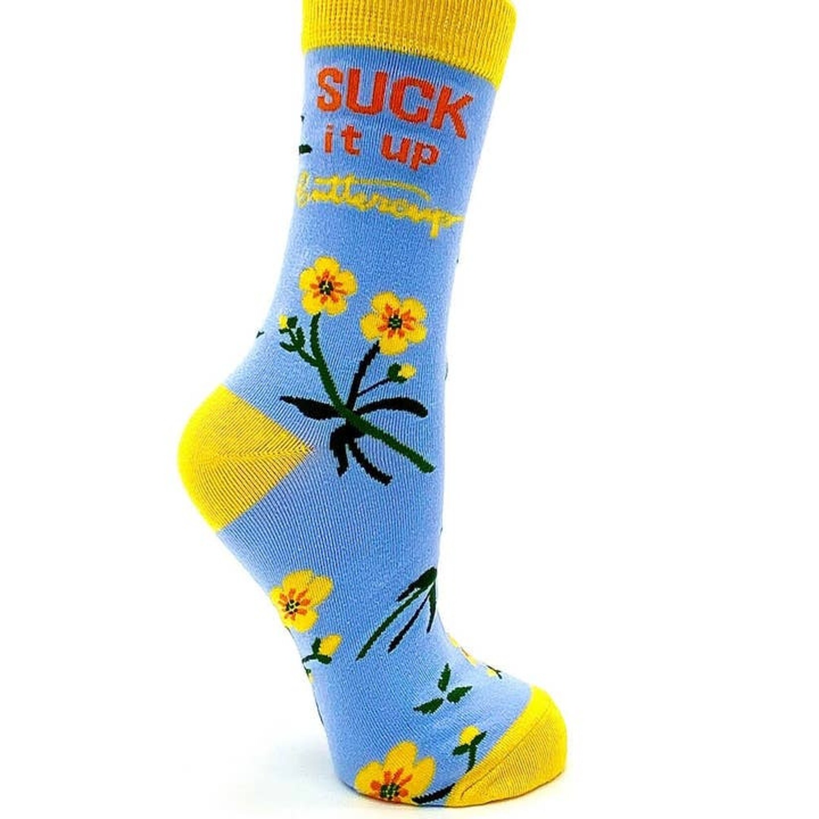 Fabdaz Fabdaz- Suck It Up Buttercup Women's Crew Socks