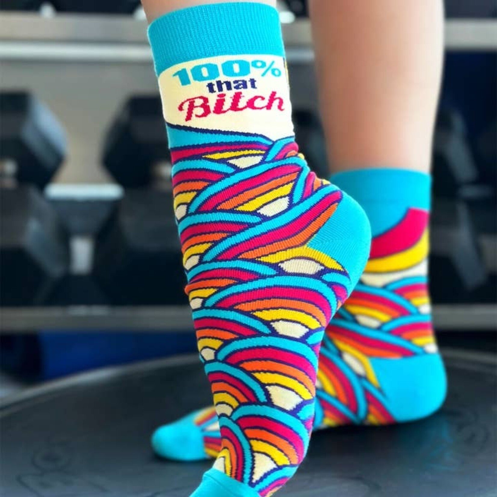Fabdaz 100% That Bitch Ladies' Novelty Crew Socks