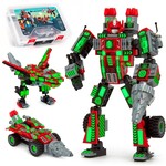 Jittery Git Robot-Car-Animal 3 in 1 Toy Kit (235 Pc) Robotryx Grindburst