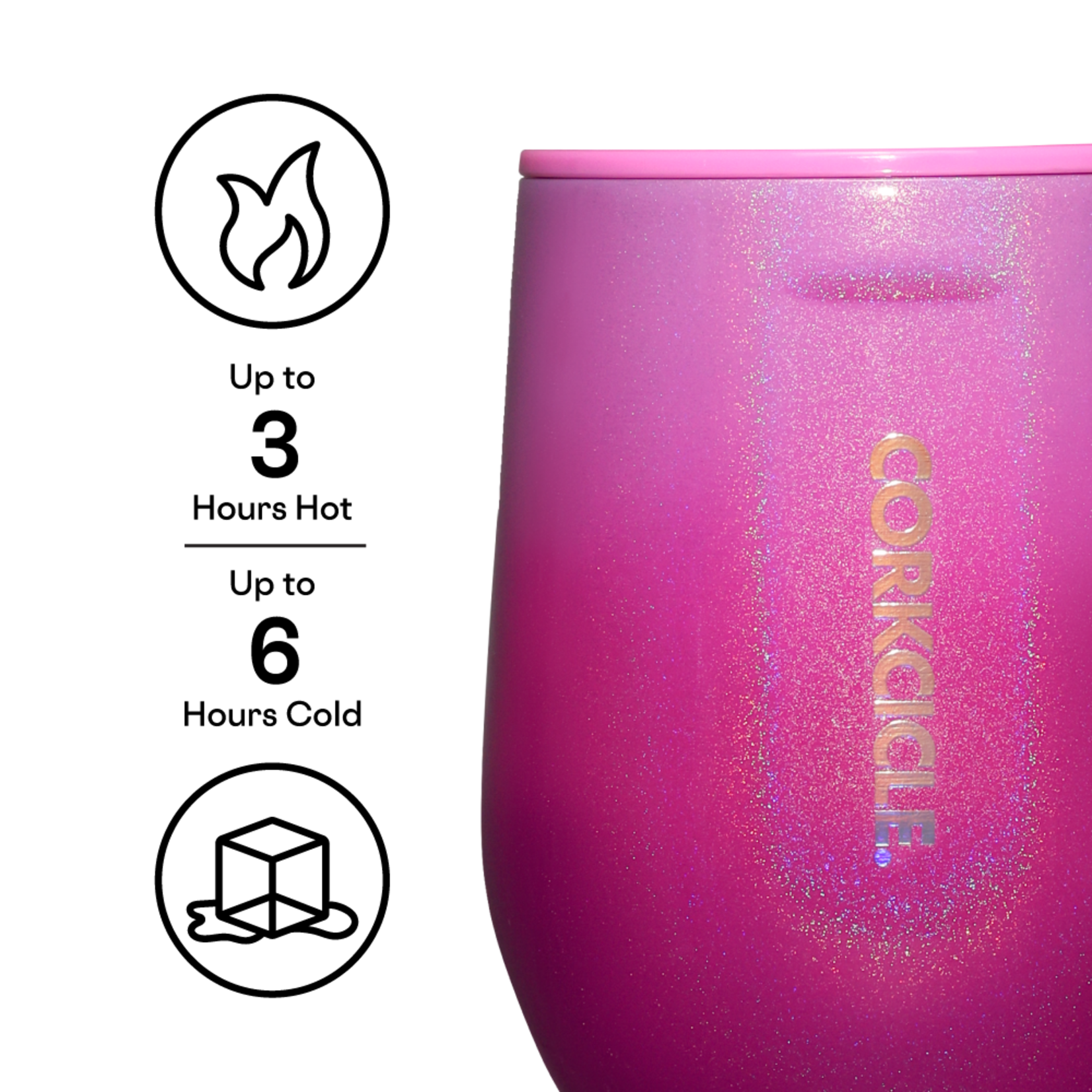 Corkcicle Corkcicle 12oz Stemless Wine Cup | Ombre Unicorn Kiss