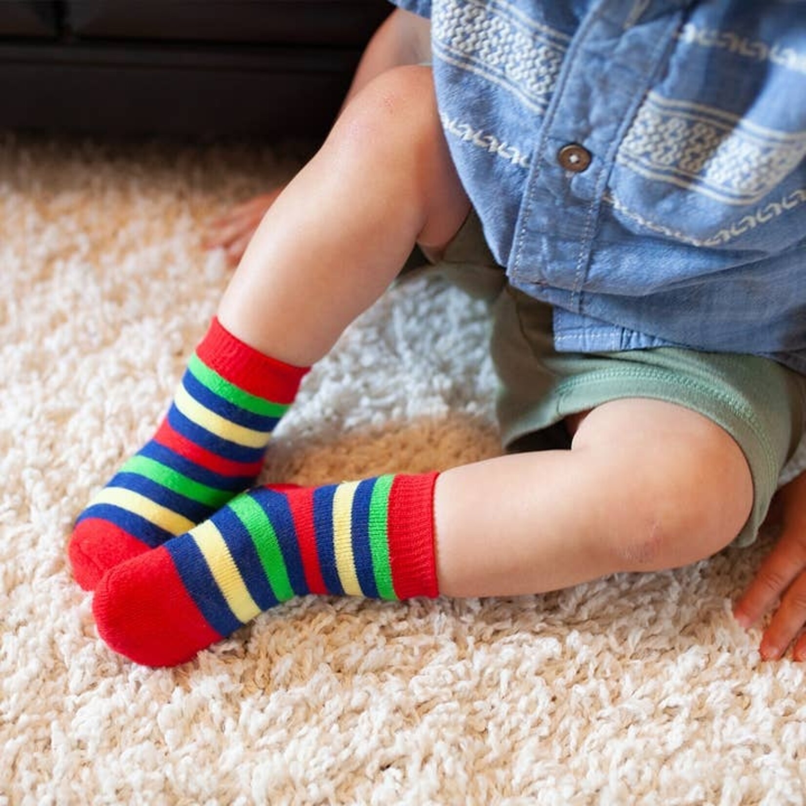 Zoocchini Zoocchini Comfort Terry Socks | Devin the Dinosaur 0-24M | 3 Pairs