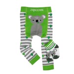 Zoocchini Crawler Legging/Sock Set | Kai the Koala | 12-18 months