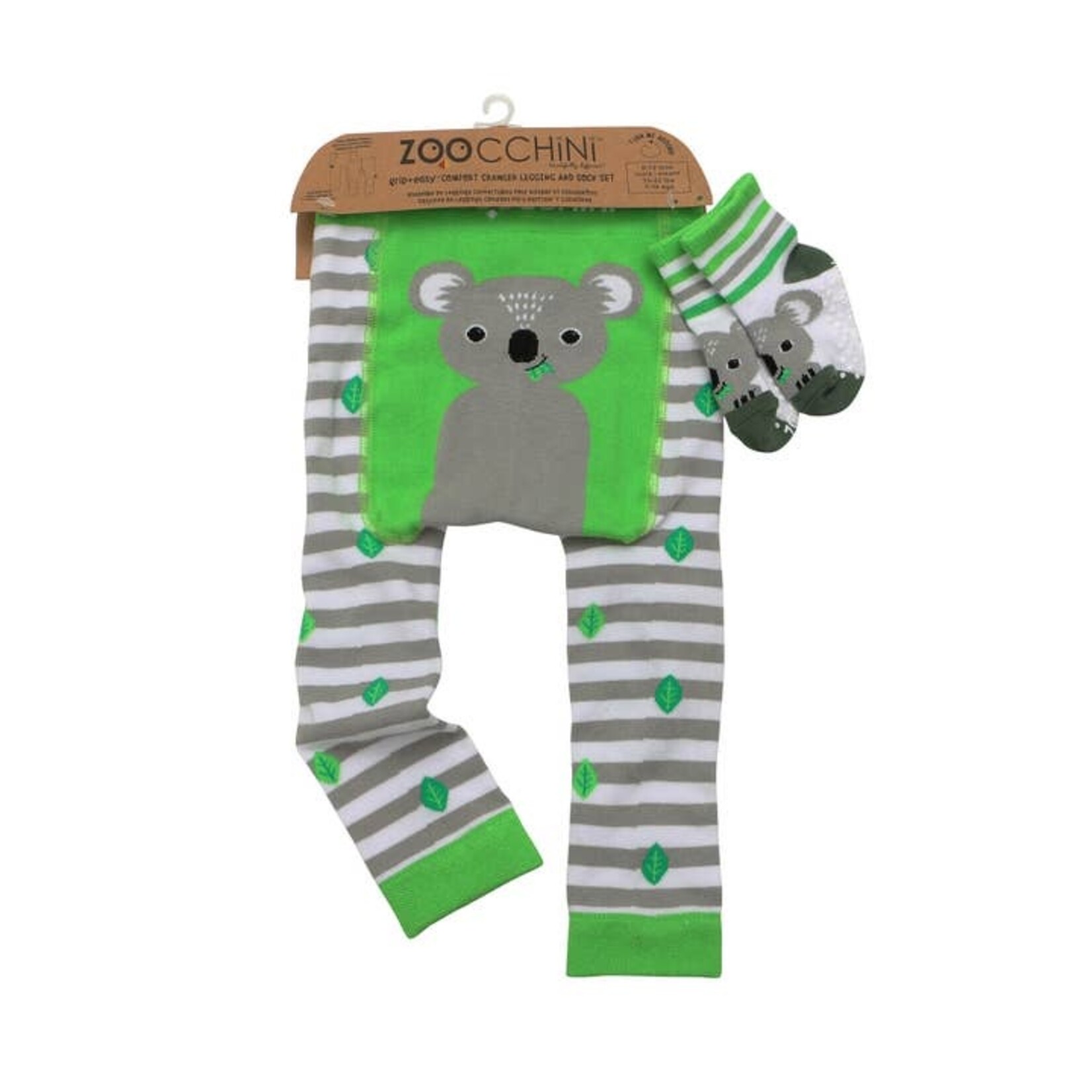 Zoocchini Zoocchini Crawler Legging/Sock Set | Kai the Koala | 12-18 months