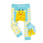 Zoocchini Crawler Legging/Sock Set | Jaime the Giraffe | 12-18 months