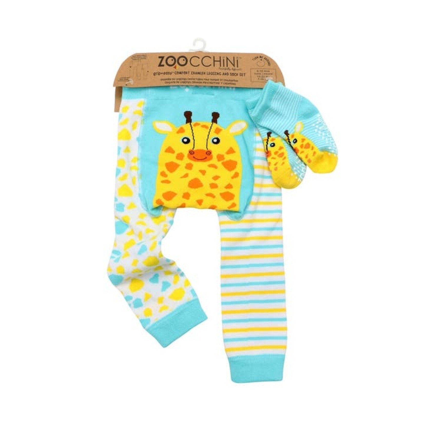 Zoocchini Zoocchini Crawler Legging/Sock Set | Jaime the Giraffe | 12-18 months