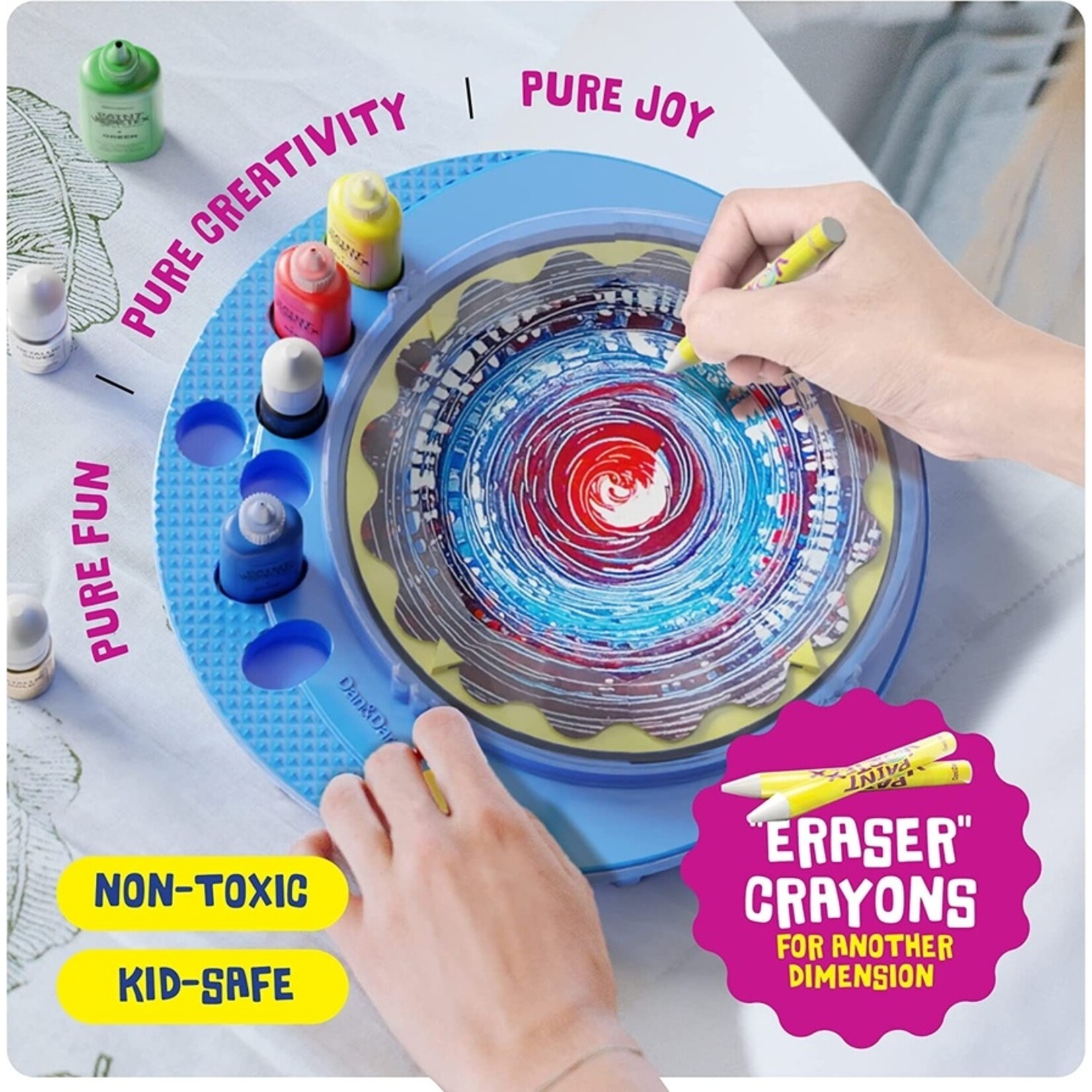 Dan & Darci Dan & Darci-Spin Art Machine Kit - Paint Spiral Station Center
