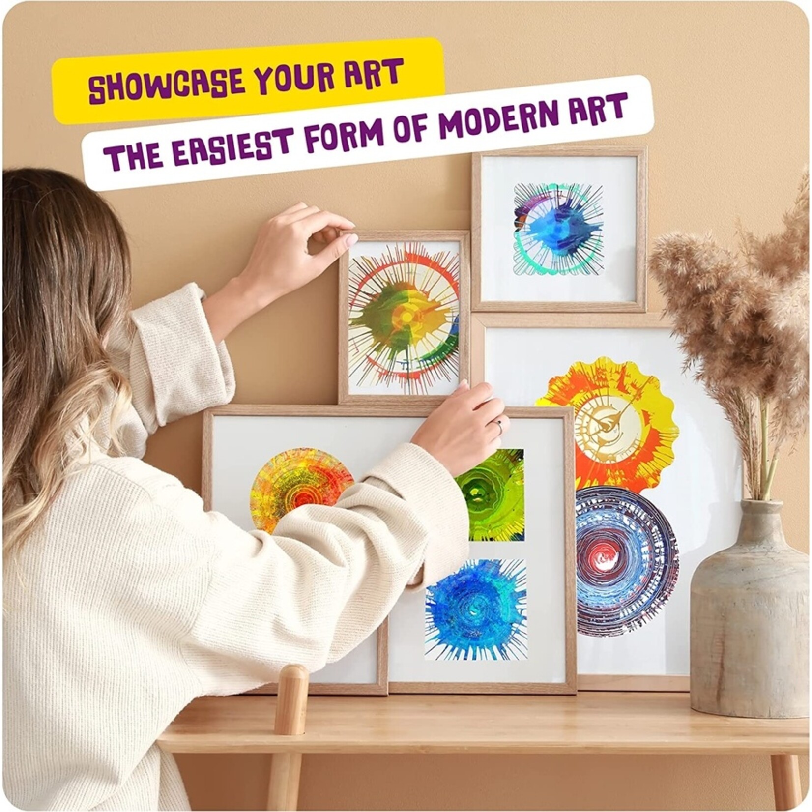 Dan & Darci Dan & Darci-Spin Art Machine Kit - Paint Spiral Station Center