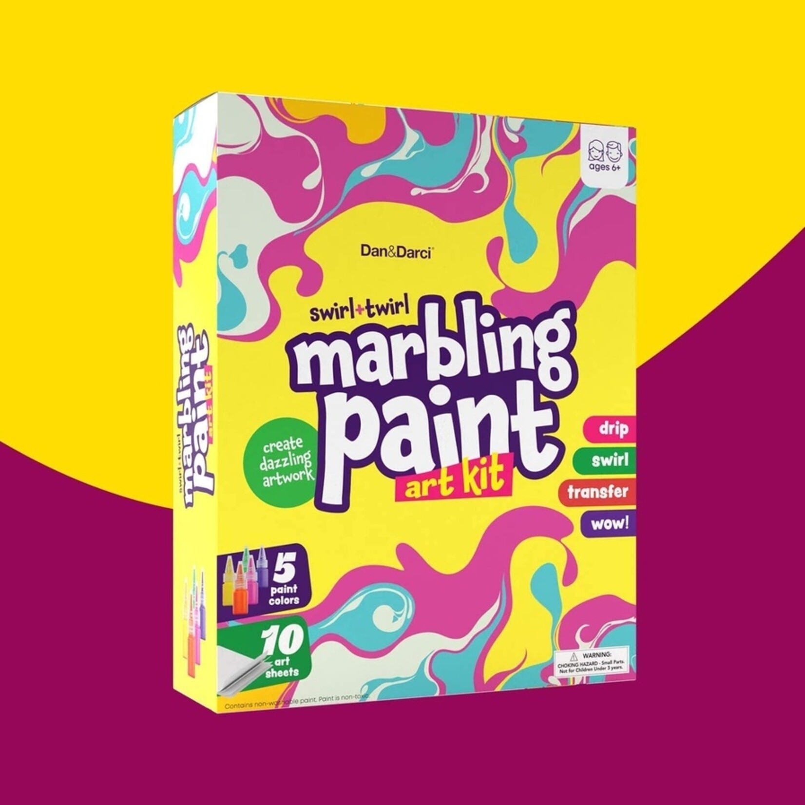 Dan & Darci Dan&Darci Marbling Paint Art Kit For Kids