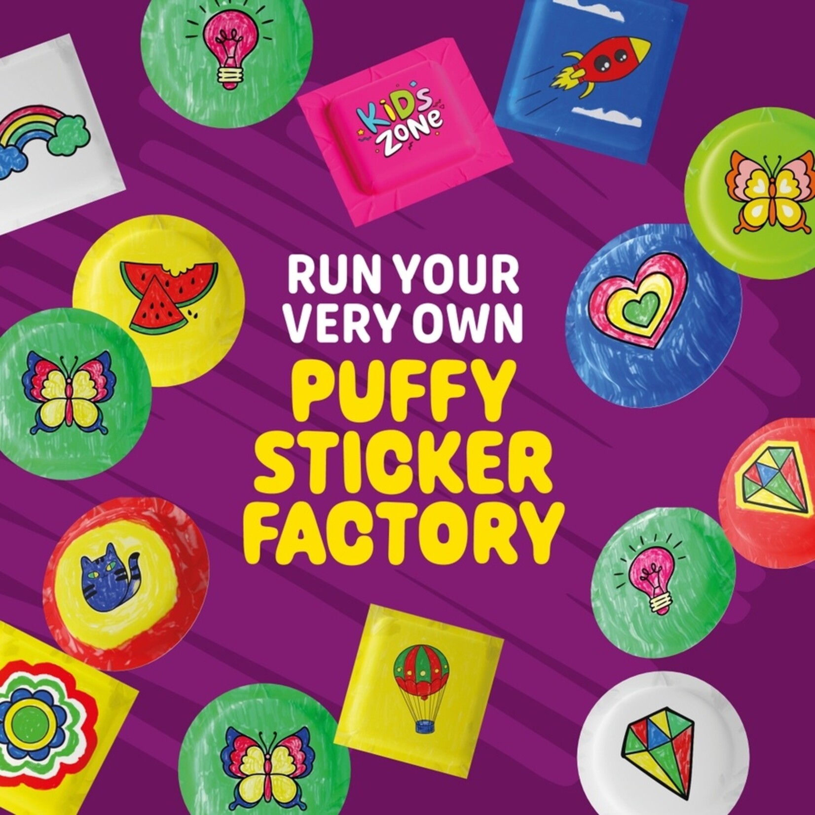 Dan & Darci Dan & Darci- Puffy Sticker Maker Kit For Kids - Make Your Own 3D