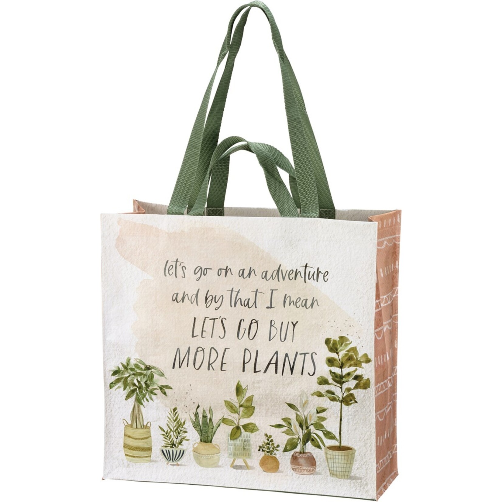 Primitives by Kathy Primitives by Kathy- Lets Go Buy More Plants Market Tote