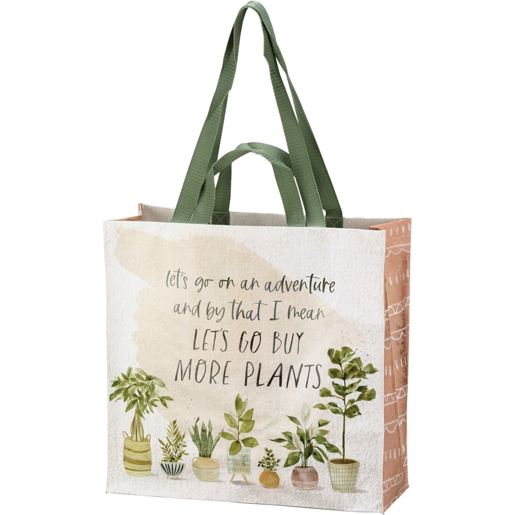 Primitives by Kathy Primitives by Kathy- Lets Go Buy More Plants Market Tote