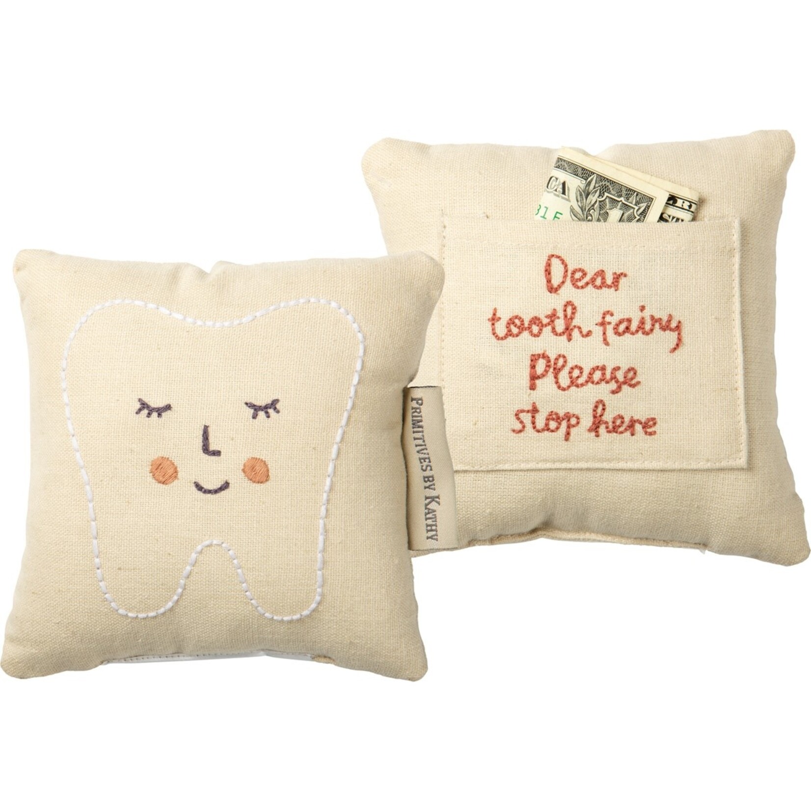 Primitives by Kathy Primitives by Kathy- Pink Tooth Fairy Pillow