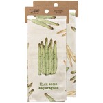 Primitives by Kathy Kick Some Asparagass Kitchen Towel