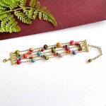 World Finds Kantha Sprinkled Chains Bracelets