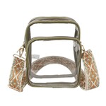Handbag Factory Corp Clear Crossbody Daypack | Olive