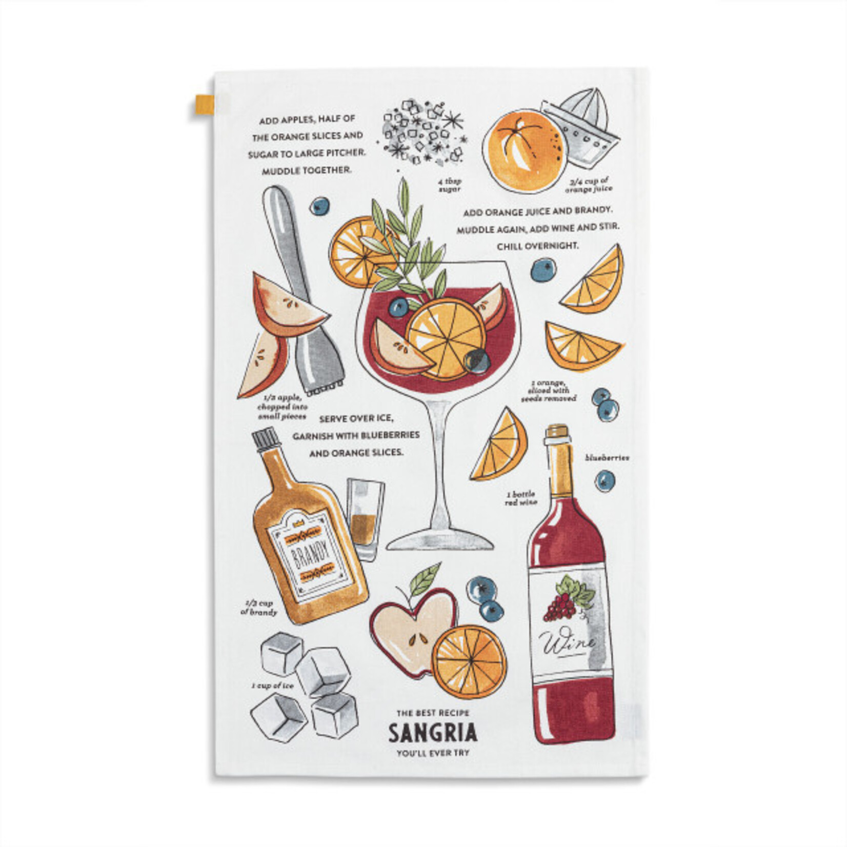 Demdaco Demdaco - Sangria Cotton Twill Kitchen Towel