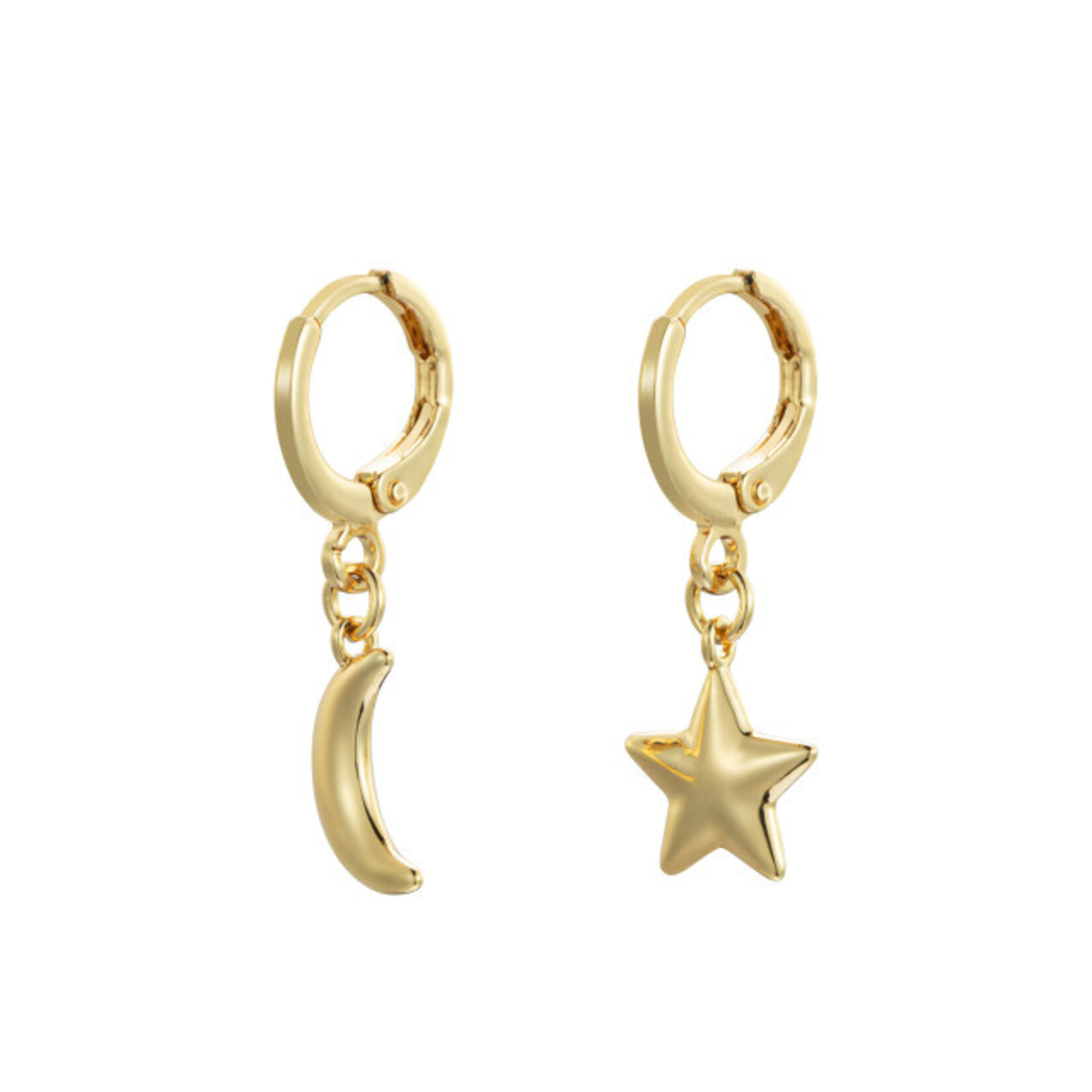 Demdaco Demdaco- Mismatched Moon & Star Earring Set - 11mm