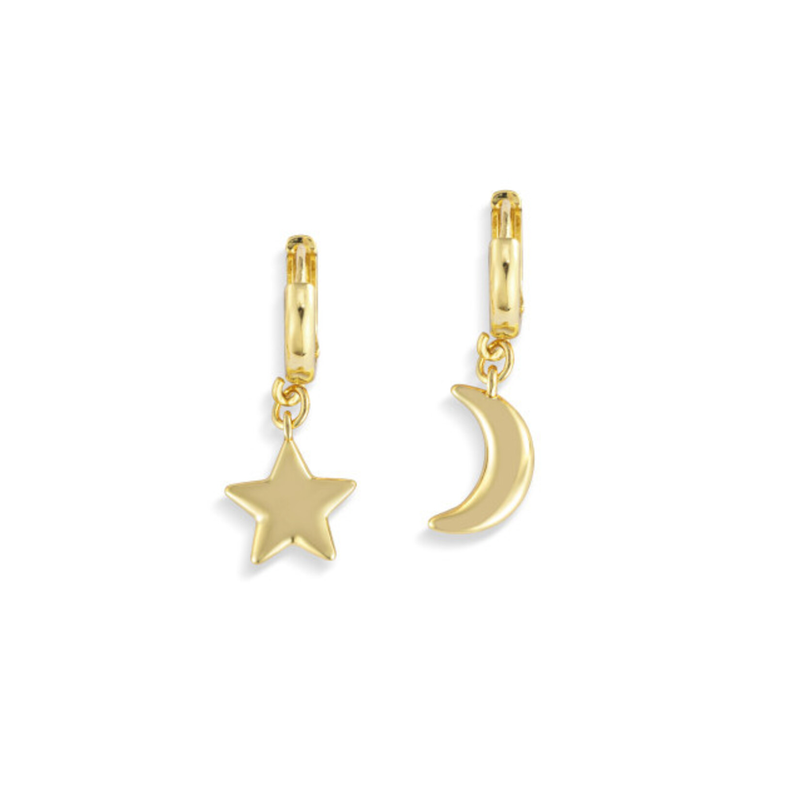 Demdaco Demdaco- Mismatched Moon & Star Earring Set - 11mm