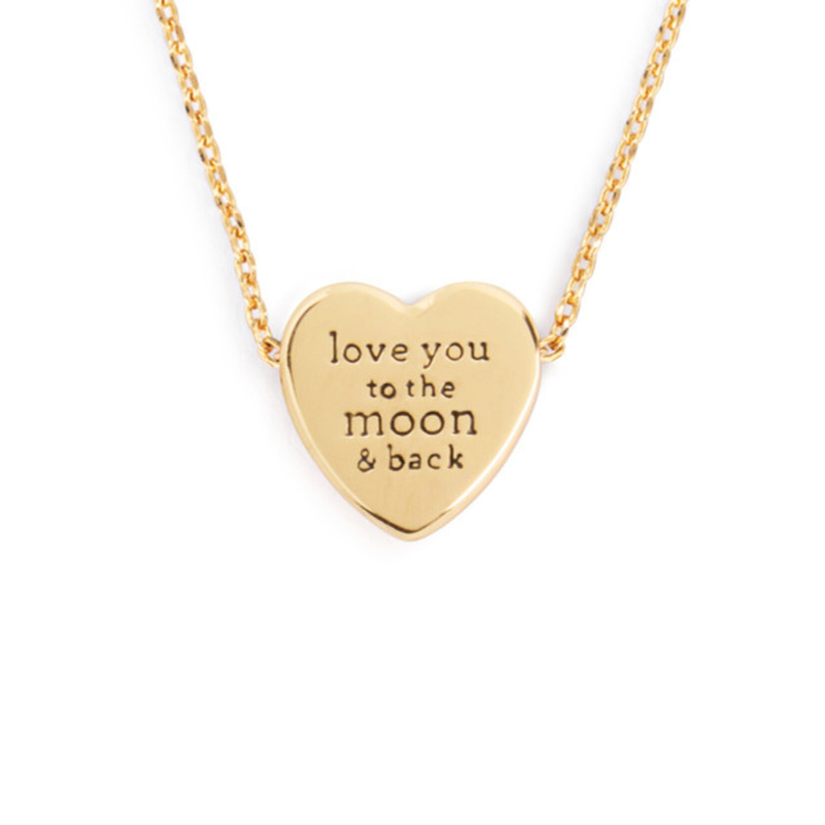 Demdaco Demdaco- Art Heart Necklace - Moon and Back