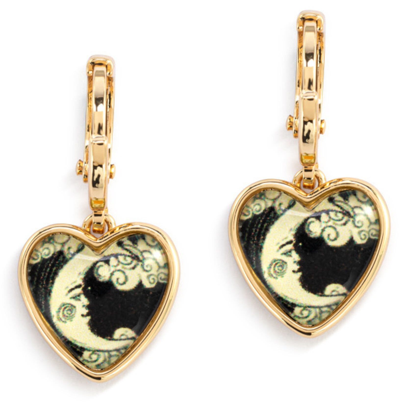 Demdaco Demdaco- Art Heart Earrings - Moon and Back