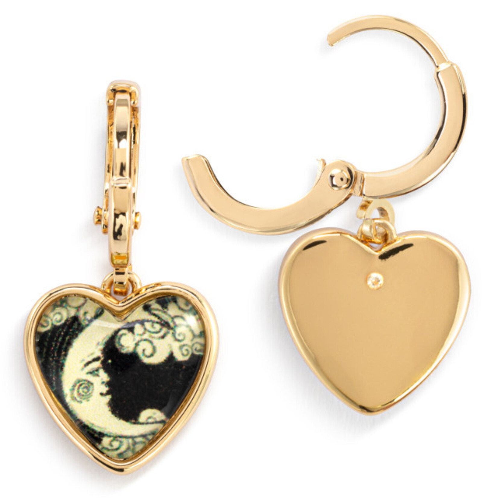 Demdaco Demdaco- Art Heart Earrings - Moon and Back