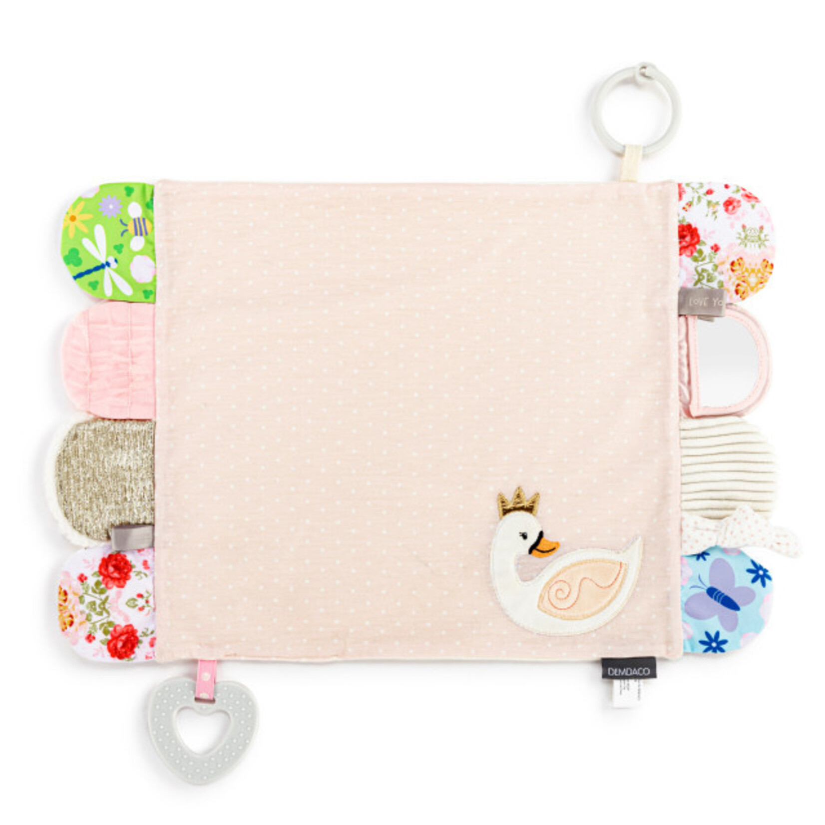 Demdaco Demdaco- Activity Blankie - Pink Swan