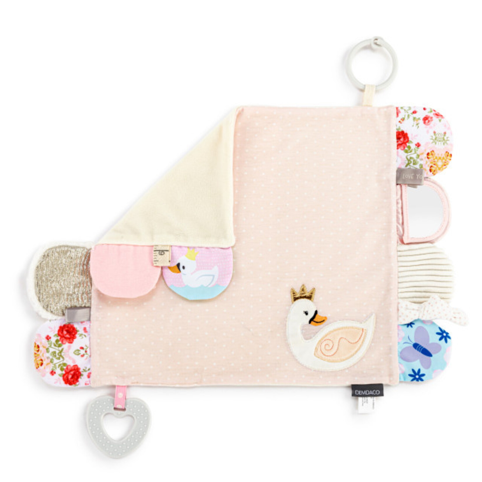 Demdaco Demdaco- Activity Blankie - Pink Swan