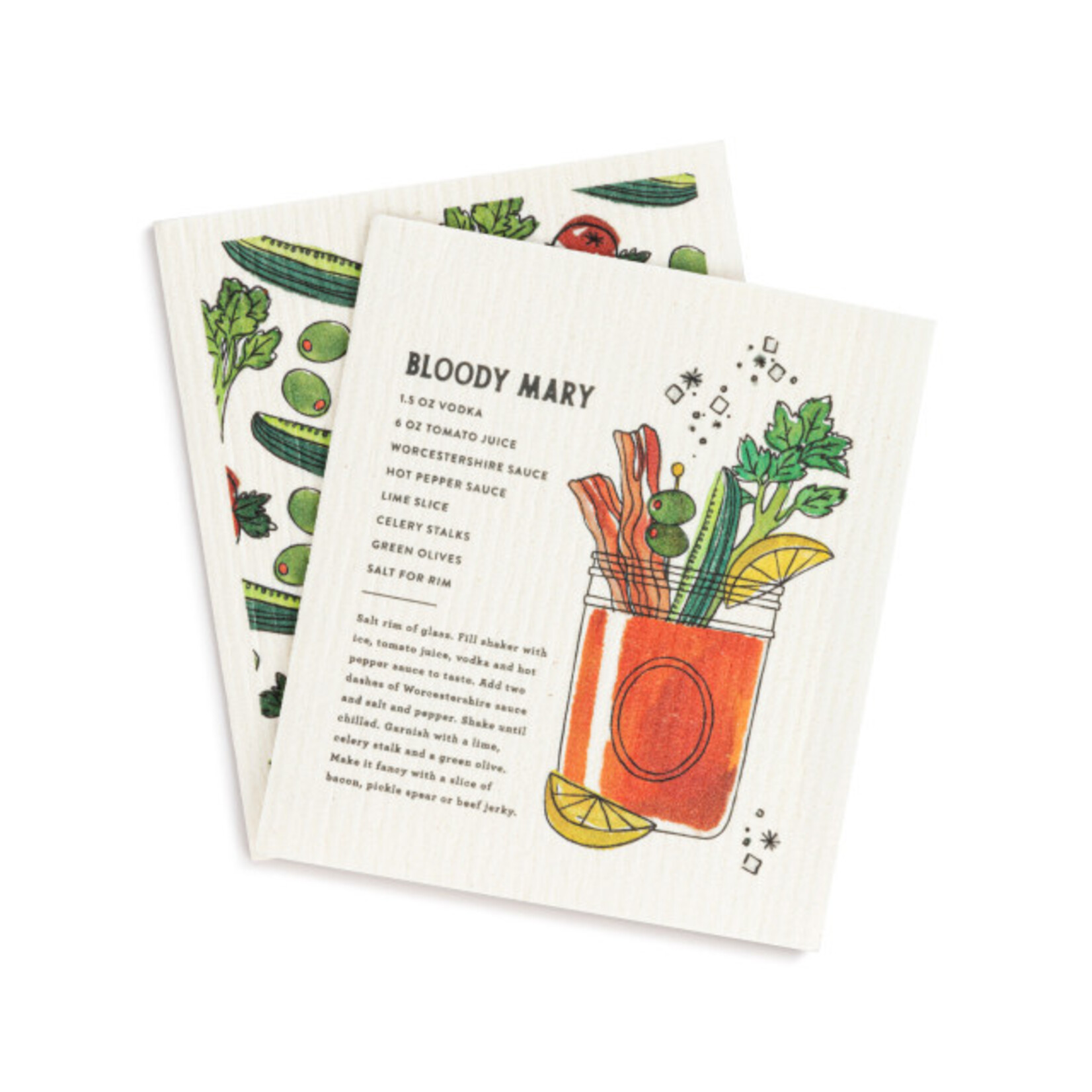 Demdaco Demdaco- BioDishCloths Set of 2 - Bloody Mary