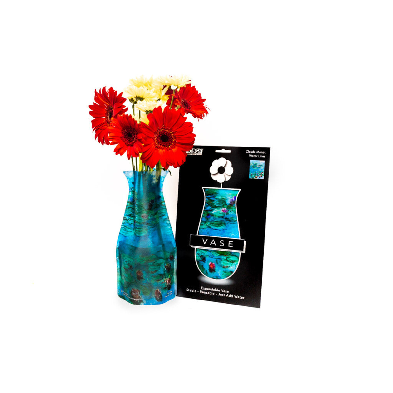 Modgy Modgy Vase-Monet Water Lilies (blue)