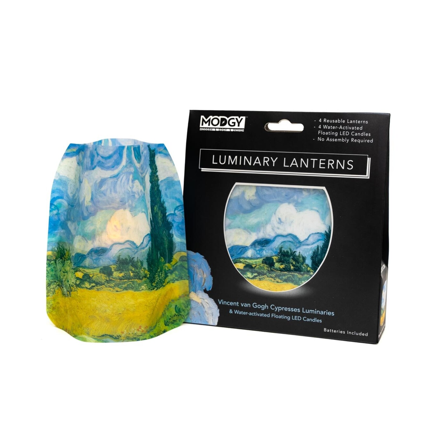 Modgy Modgy Lantern- Van Gogh Cypresses