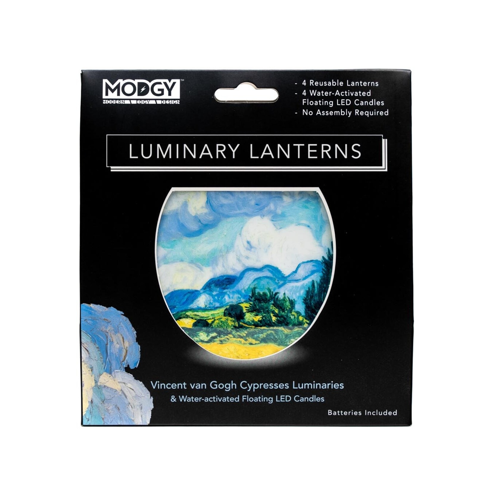 Modgy Modgy Lantern- Van Gogh Cypresses
