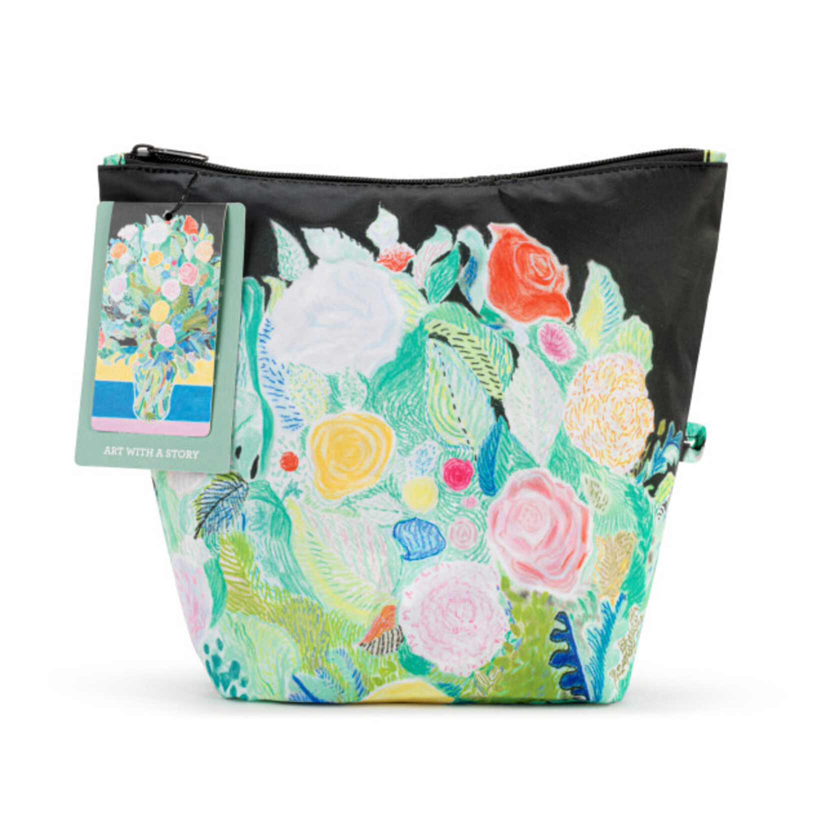 Demdaco Demdaco- ArtLifting Pouch Set Black Floral