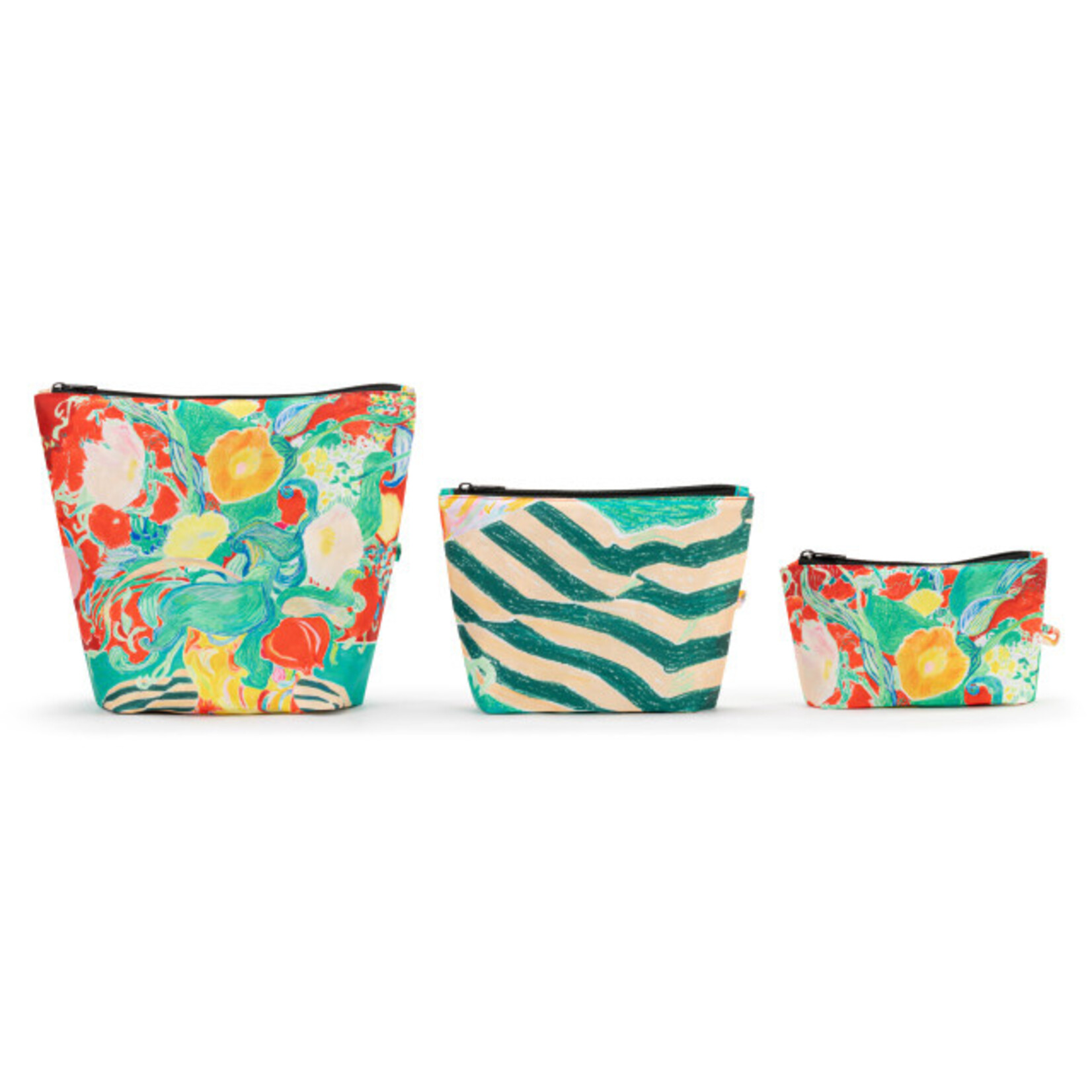 Demdaco Demdaco-ArtLifting Pouch Set Floral Stripe
